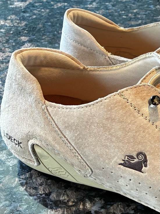 LDECK Beige Suede Leather Driving Shoes EU 47 / Men’s 13 Wide Toe Comfort Casual main image 7